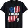 Kamala Harris 2024 For President Campaign US Flag Vintage T-Shirt