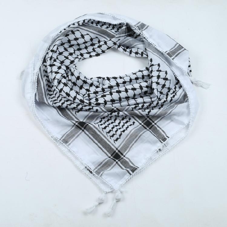 Multi Purpose Jacquard Pattern Kerchief Teens Keffiyeh Headscarf Religious Scarf