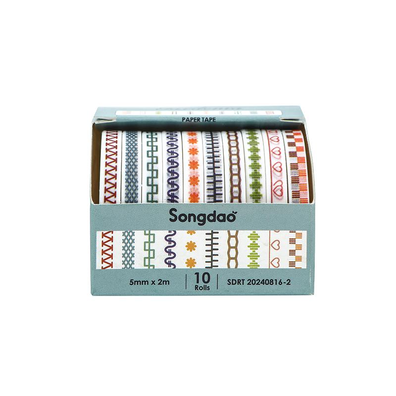 

10 рулонов тонкой базовой васи-ленты, принадлежности для скрапбукинга, набор васи-лент Rainbow Cinta Adhesiva Decorativa Journal Diary васи-ленты 2