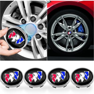 4 Pièces 60MM Cache Moyeu Central de Roue de Voiture Accessoires de Voiture Pour Encore Regal Lacrosse Enclave Avenir Cascada GL8 Envision Anthem