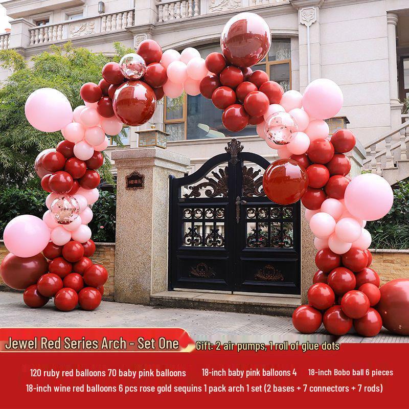 Wedding Balloon Arch Set - Rustic Gate Décor for Hotel Banquets and Engagements