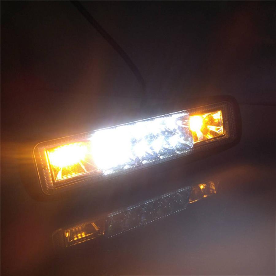 

Pair 48W 4800LM Car Motorcycle LED Working Lights Fog Warning Flash Strobe Lamps