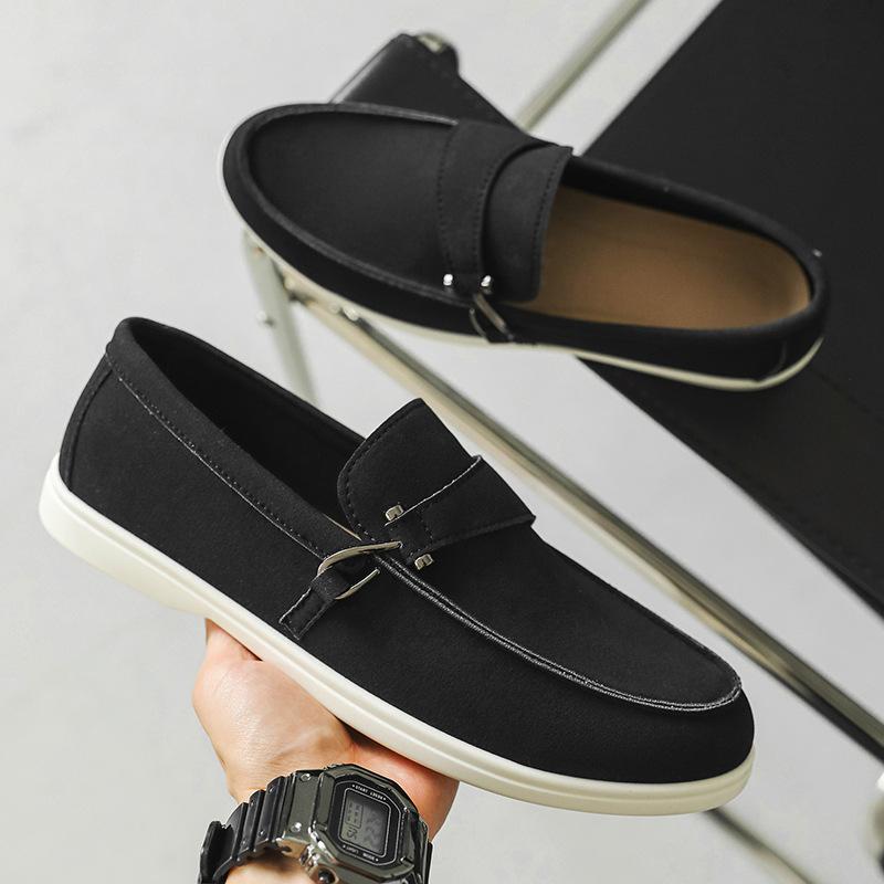 Fashion 2025 Classics Men's Slip on Loafers Lightweight Breathable Flats Non Slip Comfort Daily Casual Soft Sole Outdoor Walking Shoes