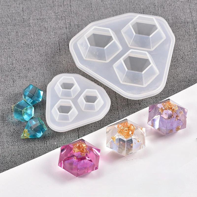 1Pcs Mini Diamond Shaped Silicone Mold DIY Handmade for Jewelry Accessories Mould White Cake Decor Mold Kitchen Supplies