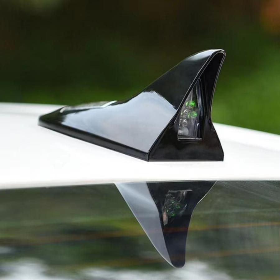 Solar LED Car Caution Emergency Warning Light Flashing Car Shark Fin Lamp Anti Rear End Collision Warning Safety Auto Tail Lamp