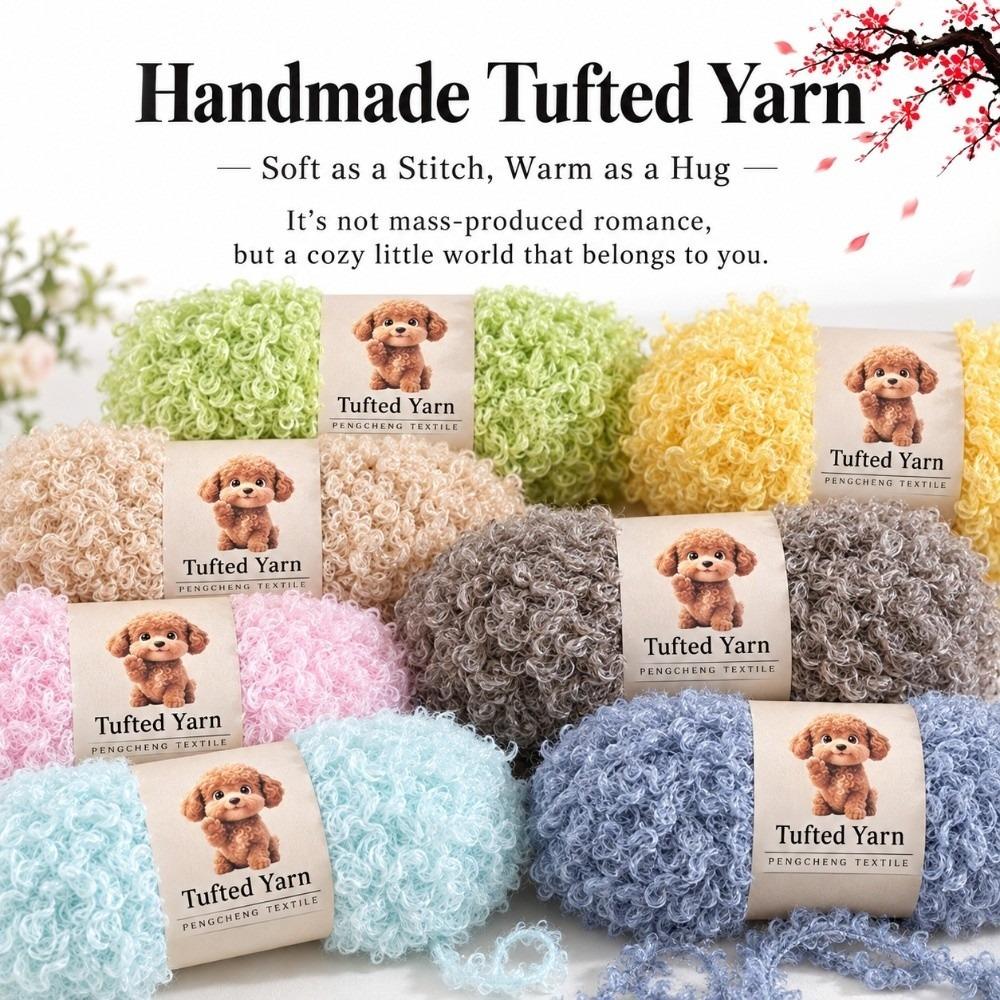50g/Roll Fluffy Thread Loop Wool Chenille Yarn New Knitting Yarn  Crochet Plush Toy