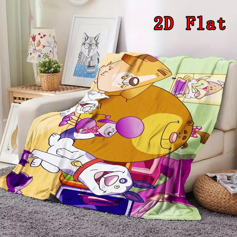 Escola pra cachorro 2D Flat Pattern Flannel Blanket High quality All Seasons Warmth and Comfort Perfect for Christmas Gifts.