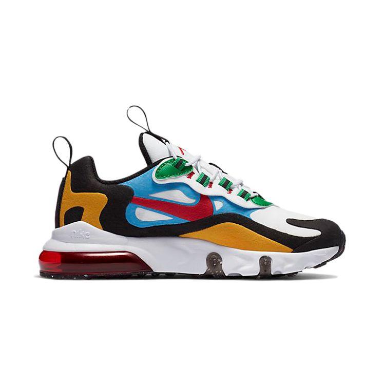 Nike Air Max 270 RT Pohodlné Všestranné Odpružení Nízké Dětské Volnočasové Boty Color Block Dětské tenisky DB5939-161