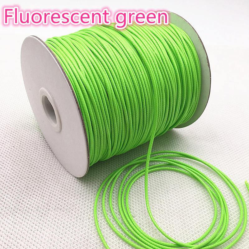 NEW 10 Meters 1mm 1.5mm Waxed Cotton Cord Waxed Thread Cord String Strap Necklace Rope Bead DIY Jewelry Making for Bracelet