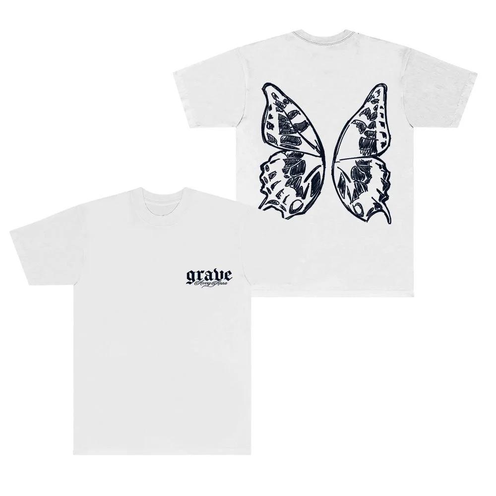 Avery Anna Grave T-Shirts Let Go Letters Tour Merch Women Men Fashion Short Sleeve Tee