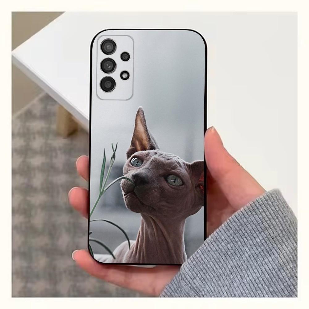 

Sphynx Sphinx Cat Phone Case For Samsung S25,S24,S23,S22,S20,S21,S10,Ultra,Plus,Lite,FE,Soft Silicone Black Cover Samsung S225G
