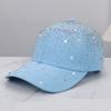 Fashion Diamond Hat Korean Version Trendy Versatile Full Diamond Baseball Cap For Spring Autumn Travel Sun Shading Duckbill Hats