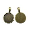 Accessories Parts Fit Round 18Mm Glass Cabochon Base Setting Tray Vintage Jewelry Supplies QA018