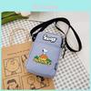 Snoopy Pumpkin Charlie Brown Cartoon Printed Canvas Shoulder Bag For Daily Use