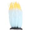 Simulation Artificial Silicone Sea Anemone Coral Ornament for Aquarium Fish Tank Decor(Orange)