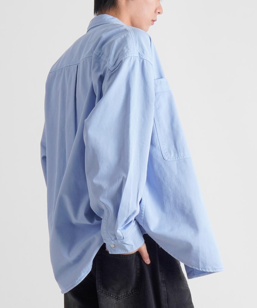 Beoteunseoul Bio-Washed Cotton Pocket Shirt (3 Colors)
