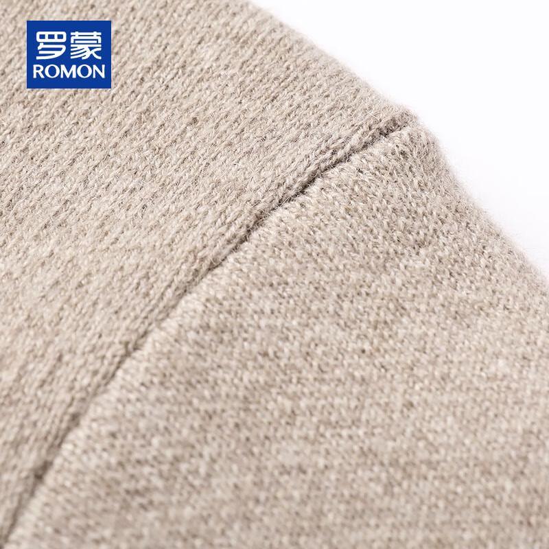 ROMON Men's 100% Pure Cashmere Half-High Collar Pullover Sweater