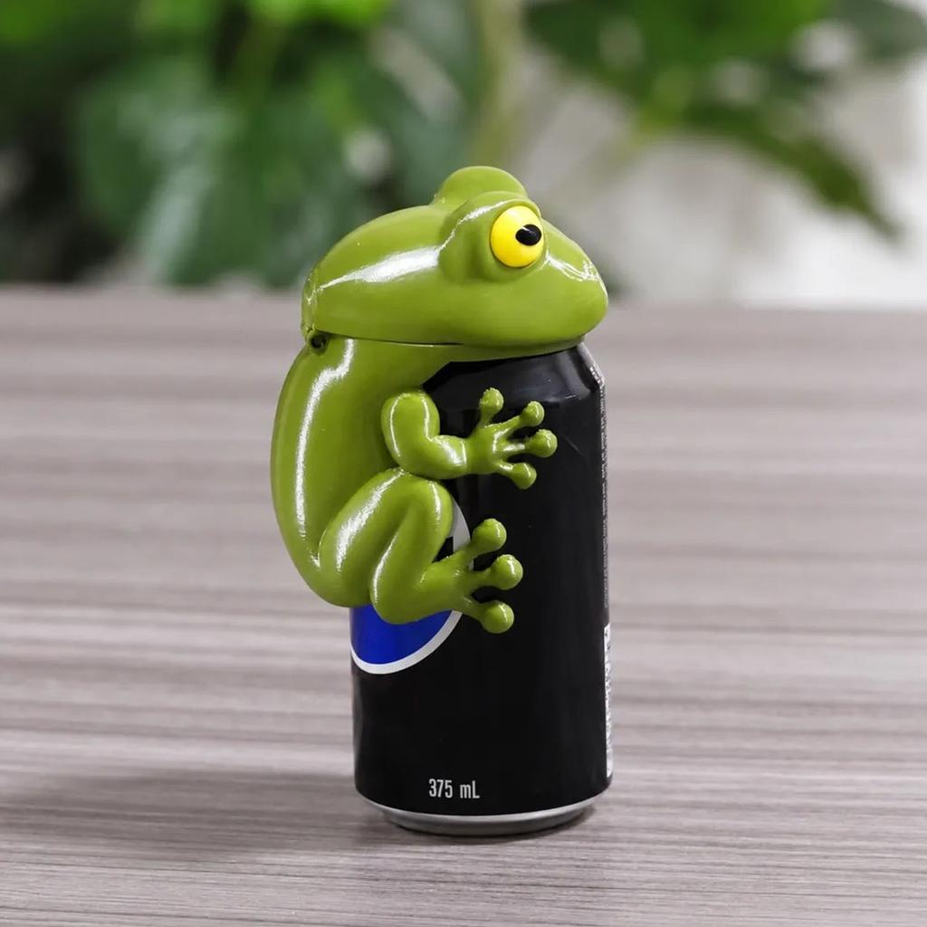 Frog-shaped Can Dust Cover Fun Animal Drink Cover