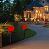2pcs Solar Garden Landscape Light Waterproof Led Heart-shaped Romantic Outdoor Lamp For Valentines Day Decoration