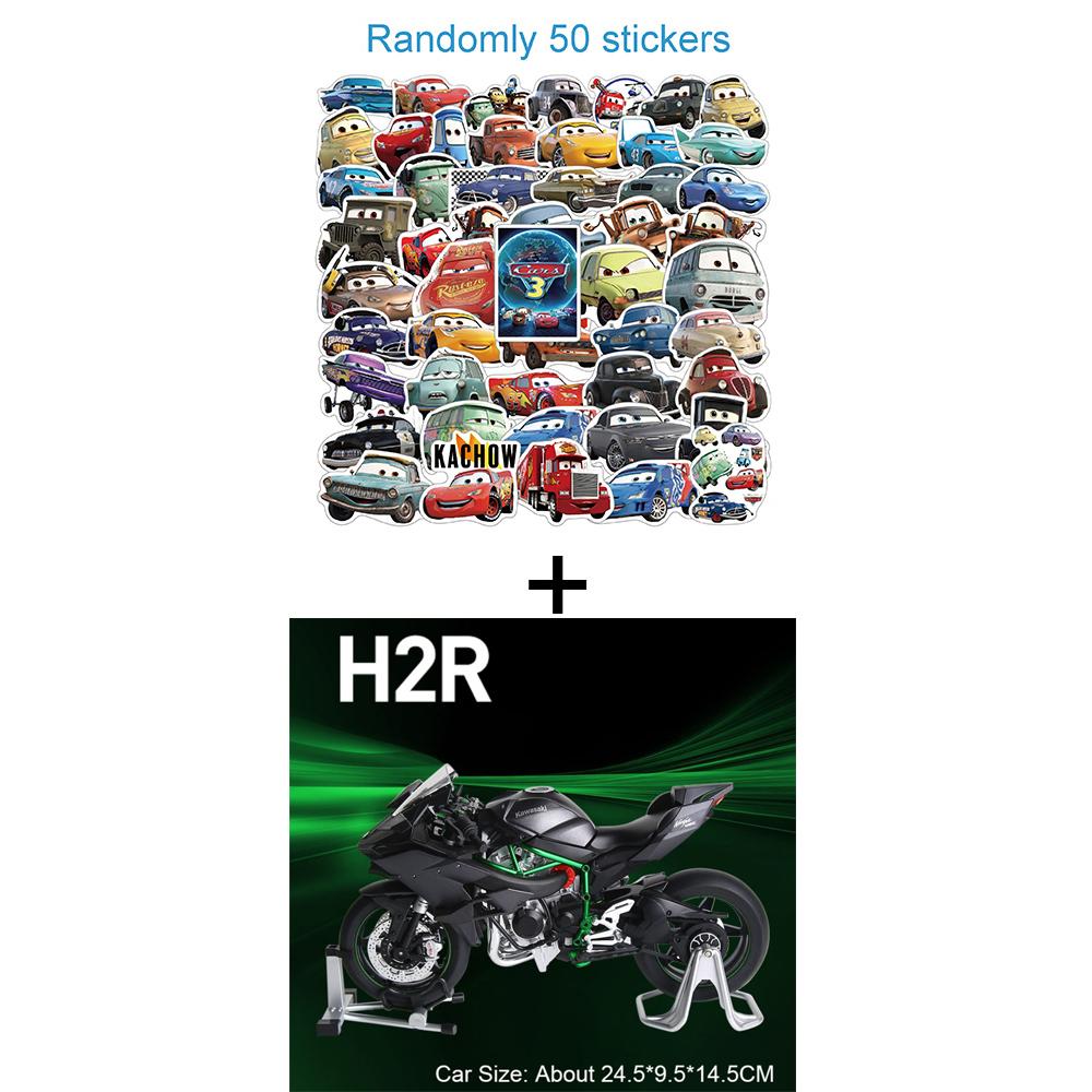 1:9 Kawasaki Ninja H2R Motorcycles Model Alloy Car Toys Can Spray Miniature Motorcycle Wheel Shock Absorption Vehicle Home Decor