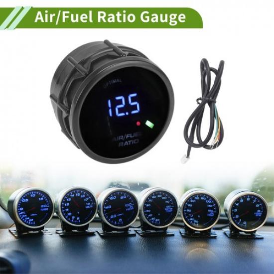 2" 52mm AirFuel Ratio Gauge AFR Controller Gauge LED Digital Display 12V Black