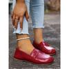 Soft-soled Single Shoes Women's 2025 Autumn New Flat Plus-size One-foot Lazy Beanie Shoes