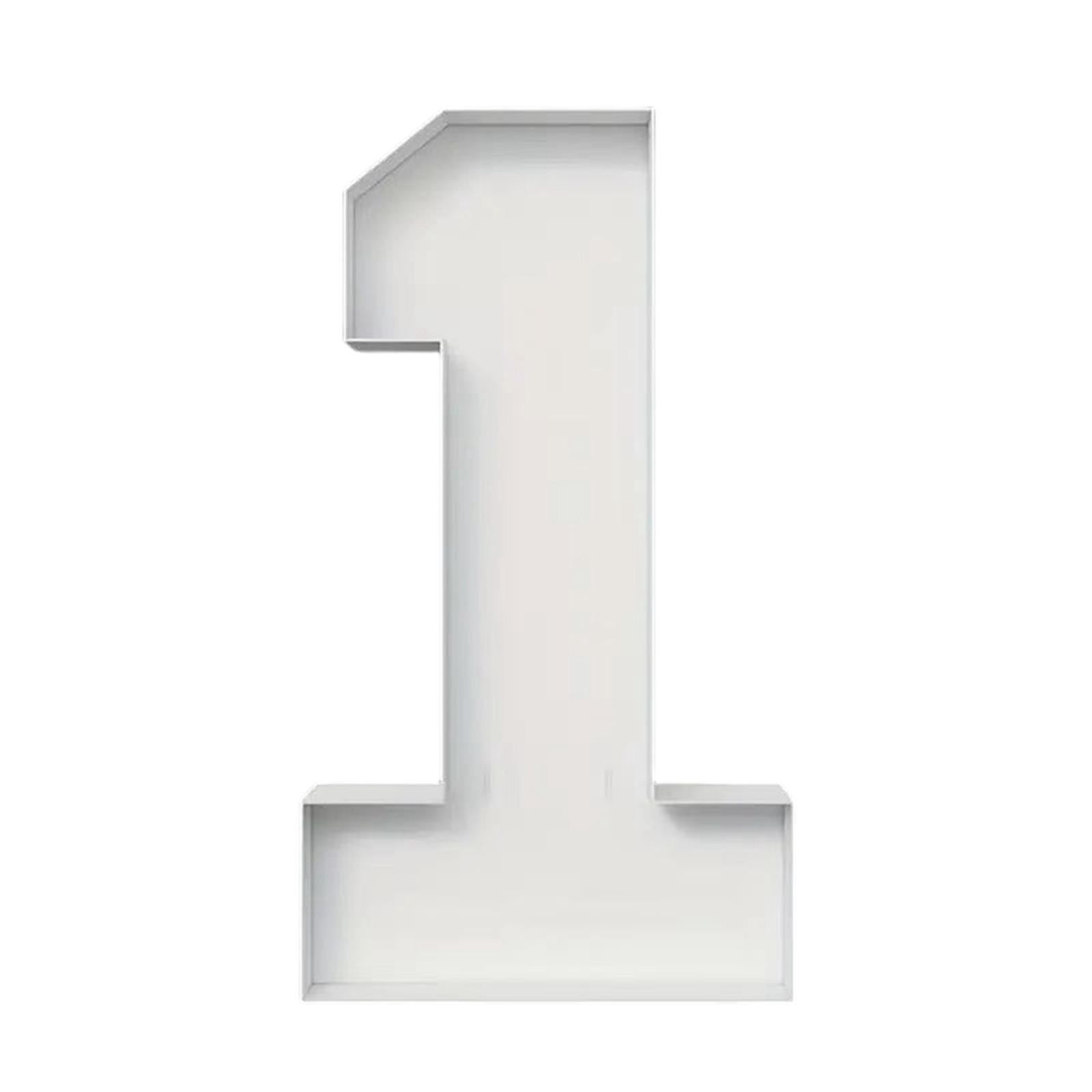 

2.3ФТ Цифры для шаров, Каркас для цифр из шаров, Украшения на день рождения, Декор на годовщину, Большие картонные цифры One Size