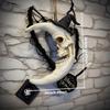 Halloween Skull Decor with Witch Hat - Resin Hanging Ornament Set for Horror Party/ Haunted House/ Escape Room, Spooky Wall Art
