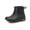 Unisex Waterproof Mid-Calf Rain Boots Non-Slip PVC Rain Shoes Simple Casual Style