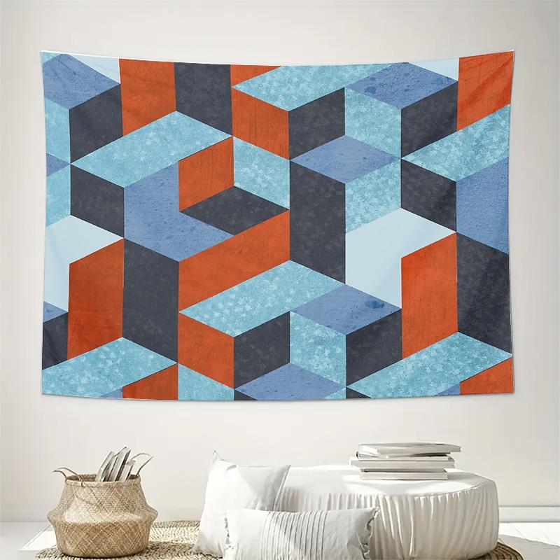 unframed Boho Wall Tapestry Aesthetic Room DecorGeometric Pattern BackdropTrippy Psychedelic Home TextileLarge Wall HangingFesti