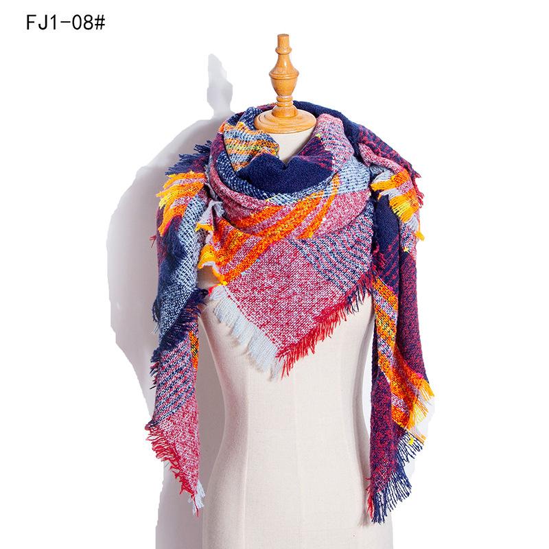Imitation Cashmere Women Scarf Winter Plaid Scarve Pashmina Tassel Mujer Female Echarpe Hiver Foulard Bufanda Thick Wrap Shawls