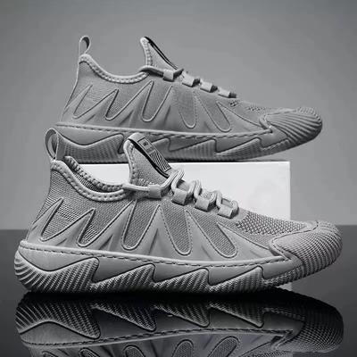 Zapatos de Hombre 2025 Verano Nuevo Malla Transpirable Zapatos Casuales Suela Blanda Zapatos Deportivos Tejidos Zapatillas de Diseño para Hombre Tejido de Algodón