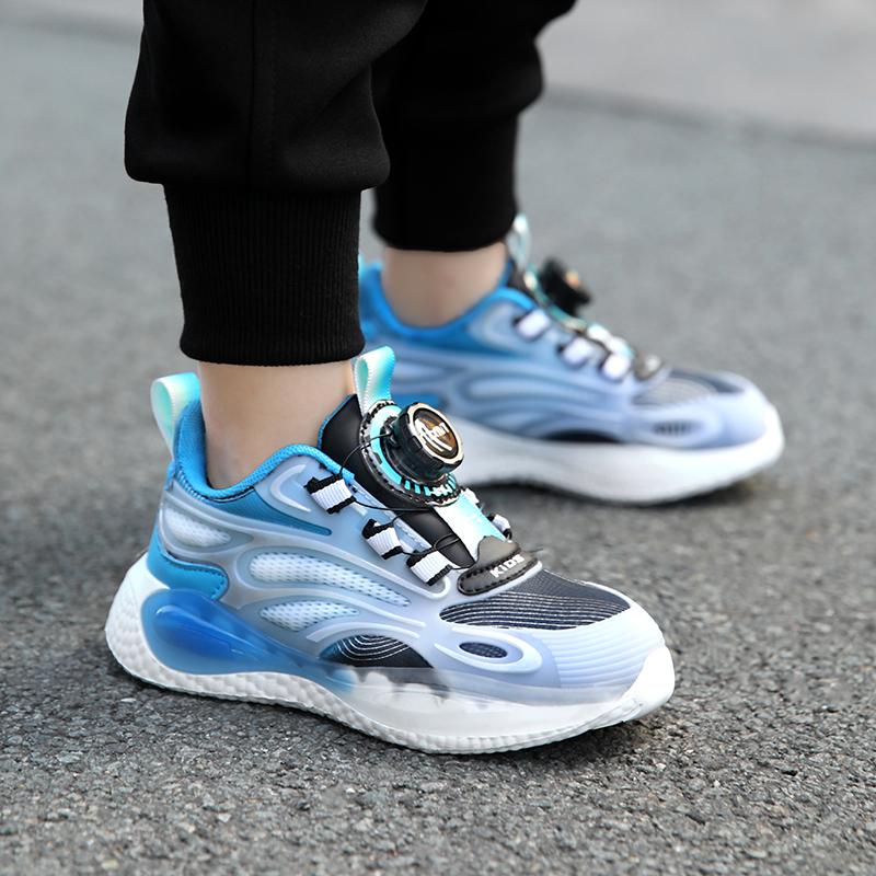 28-40 Children's Large Lightweight Breathable Fashionable Double Mesh Sports and Leisure Shoes Outdoor Running Shoes