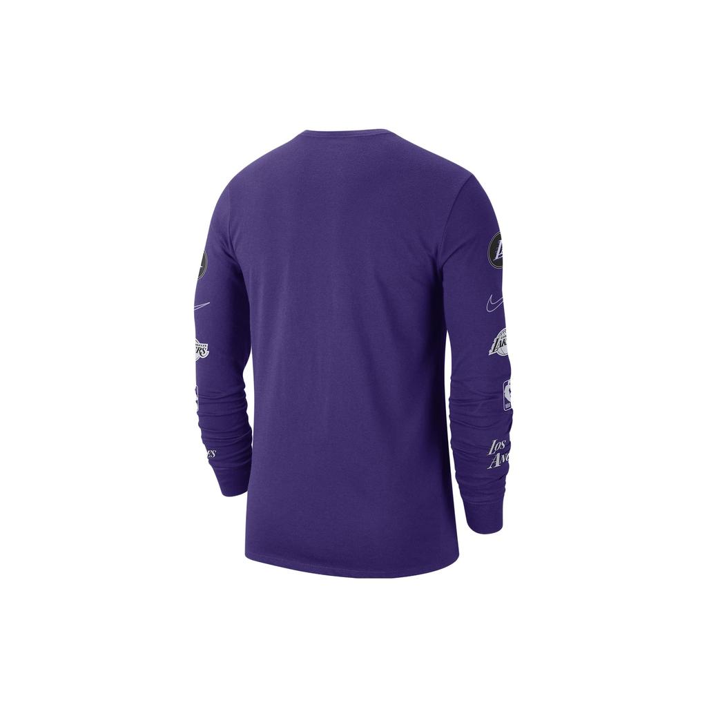 Nike X NBA Los Angeles Lakers Long Sleeve T-shirt 'Purple White' Men's DV6040-504