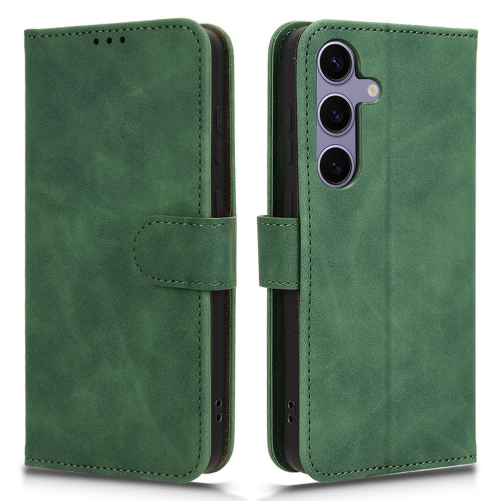 For Samsung Galaxy S25 FE Leather Case Skin Feel Anti Drop Wallet Flip Phone Cover
