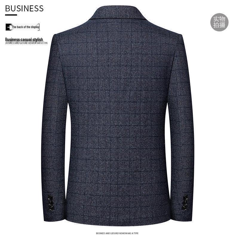 New Men's Spring/Autumn Non-Iron Casual Suit Jacket for Middle-Aged Dads