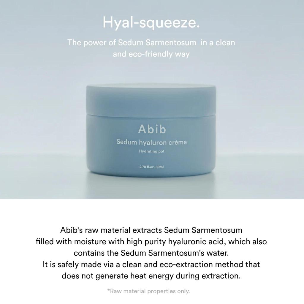 Abib Sedum Hyaluron Crème Hydrating Pot 80g