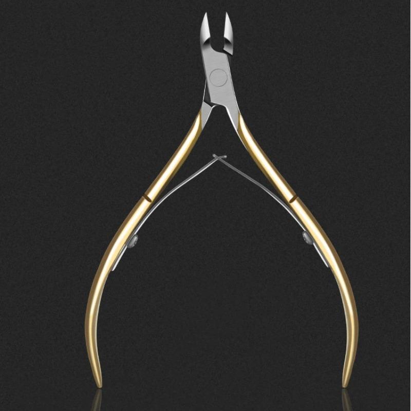 Professionelle Edelstahl-Nagelhautzange - Gold & Silber Entferner für abgestorbene Haut & Hühneraugen für Maniküre- & Pediküre-Werkzeuge