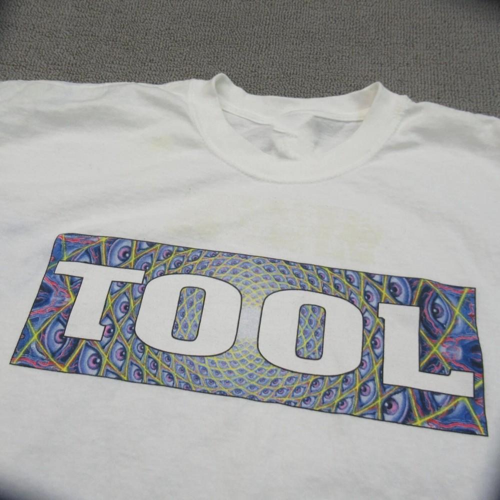 

Tool White Full Size TShirt Double Sided Concert Band Tee Unisex T-Shirt S