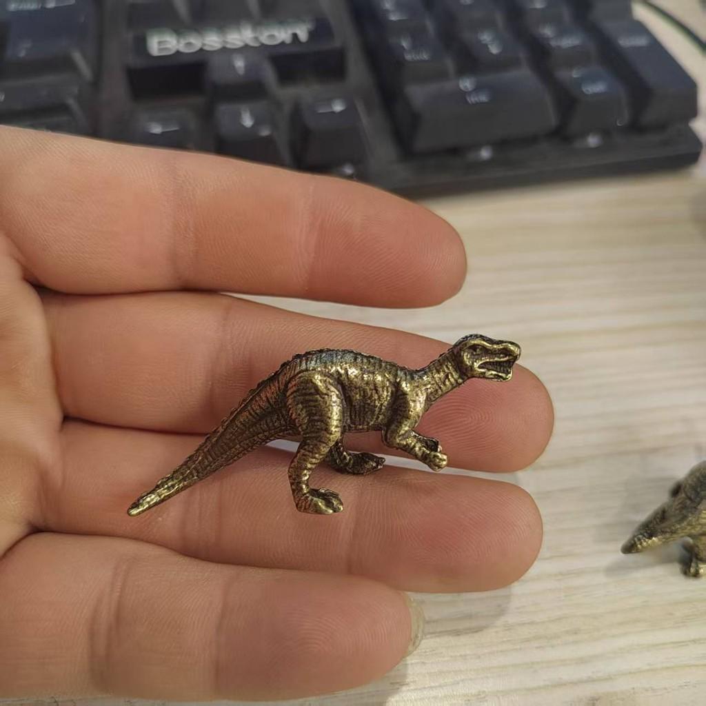 Dinosaur Desk Ornament Vintage Home Decor Figurine Bronze