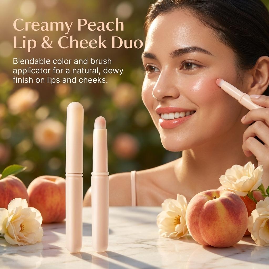 Lip Brush With Cover Soft Synthetic Bristles Portable Makeup Tool For Lip Contouring And Blending