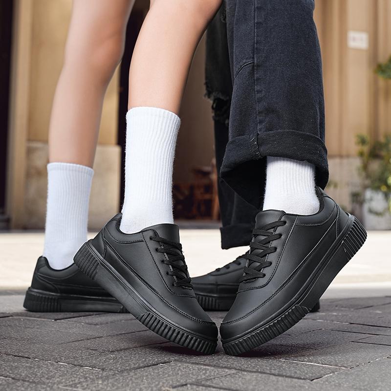 Men Skateboard Shoes Women White Sport Shoes Couple Black Wide Palm Basketball Shoes Large Size Sneakers