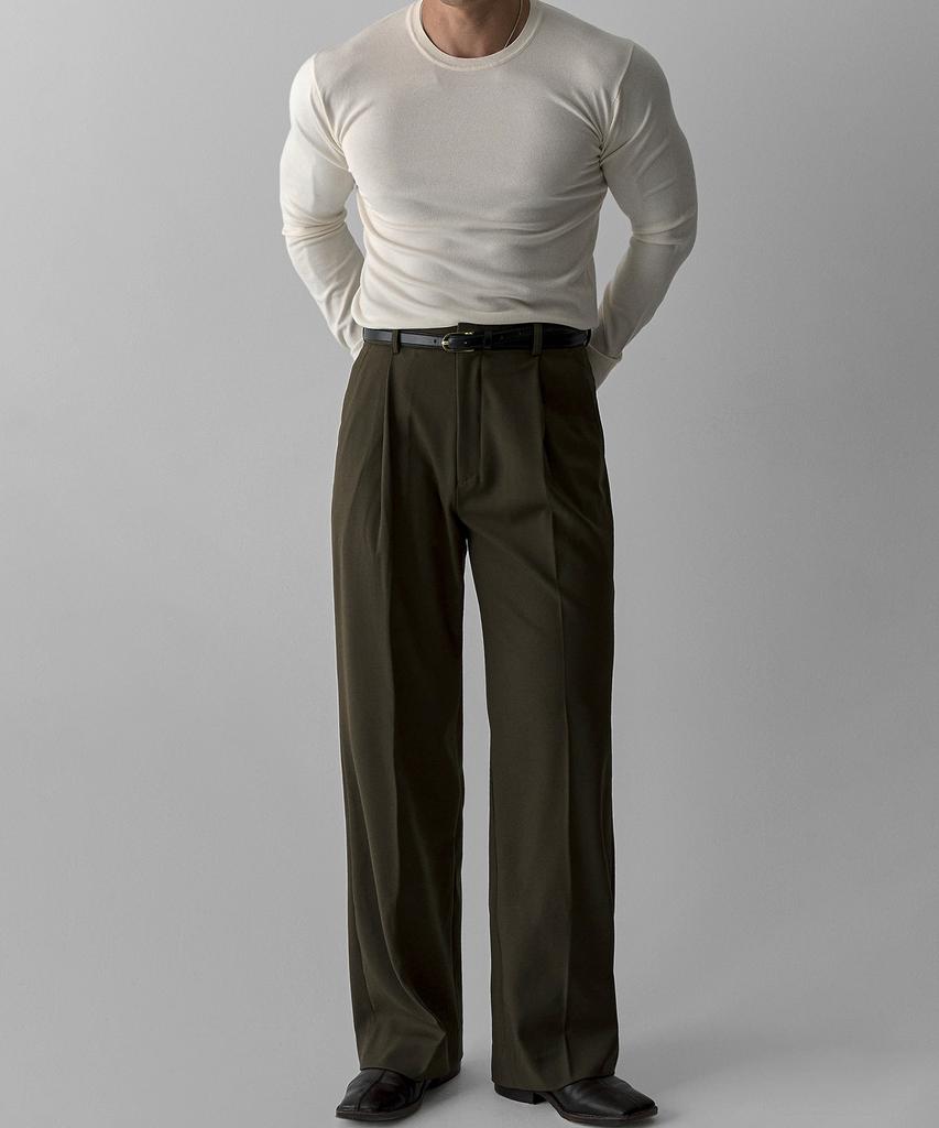BOWLOW PRODUCT Essential Round Neck Muscle Long Sleeve Knit [Ivory]
