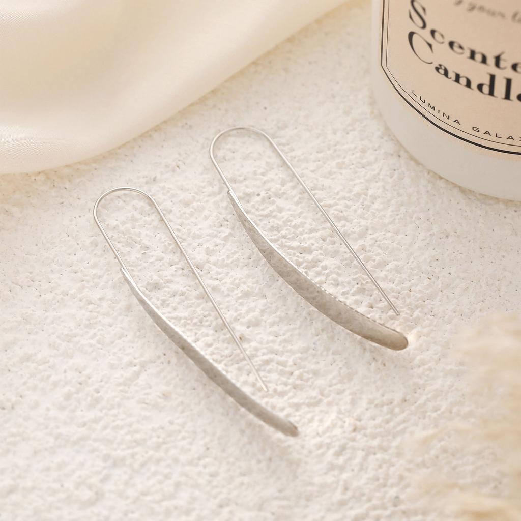 Orecchini Personalizzati Huopin, Orecchini alla Moda e Semplici a Forma di U, Orecchini Versatili e Gioielli per Ragazze con Spedizione Gratuita.