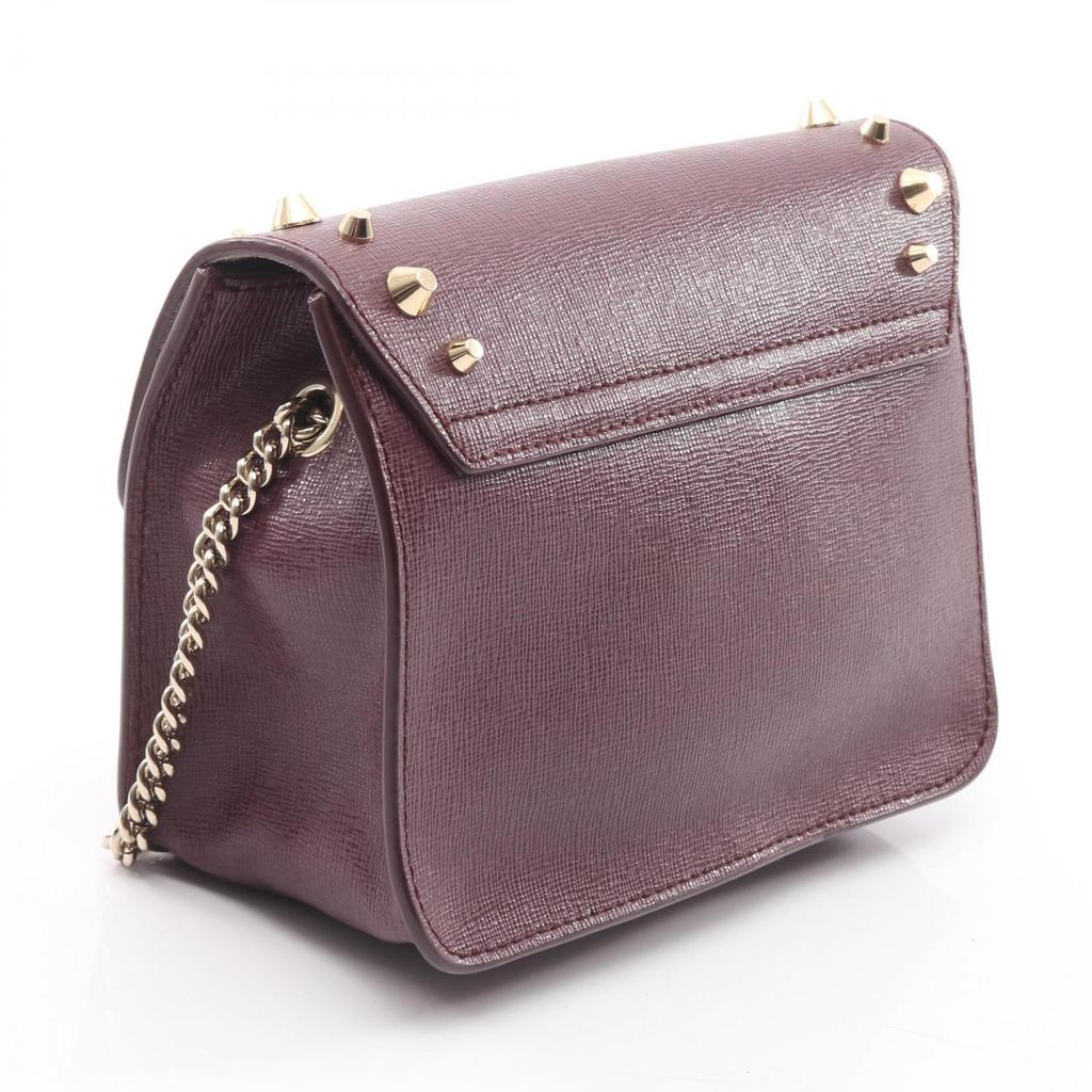 Used Furla JULIA Julia Shoulder Bag leather Purple Used Women