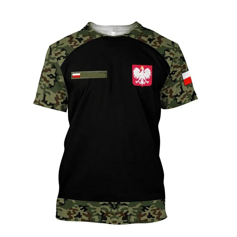 

Poland Flag Printed T-Shirt For Men 3d Print Man Clothing Oversized Tees Top Fashion Casual Short Sleeve Men Harajuku Clothes 110