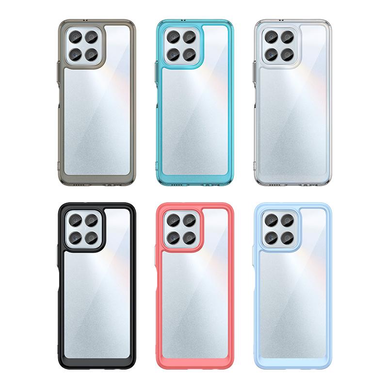 For Cover Honor X6A Case Honor X6A Capas Armor New Phone Bumper Back Shockproof Transparent Colour Frame Clear Fundas Honor X6A