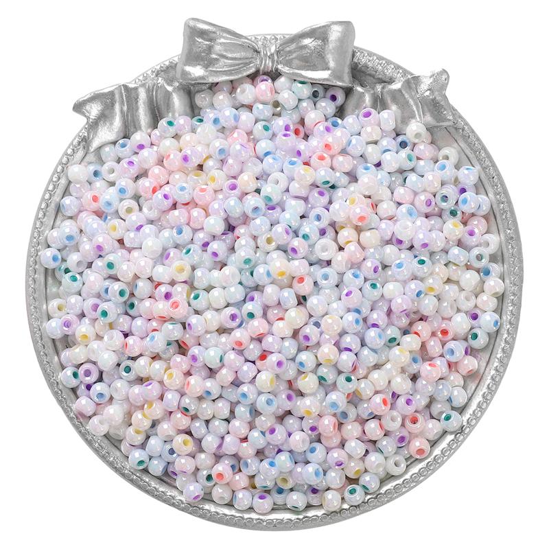 450G High Quality Glass Seed Beads Shiny Glazed Pearl Glass Beads For Earring Bracelet Necklace DIY Jewelry Craft Garment Accessoreis Making