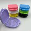 1Pcs Denture Tray Box Dental Retainer Box Case With Vent Holes Plastic Teeth Container Denture Box False Teeth Protective Case