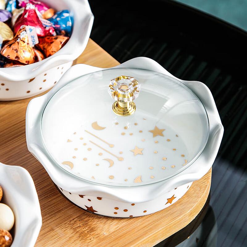 Ceramic Divided Snack Serving Set